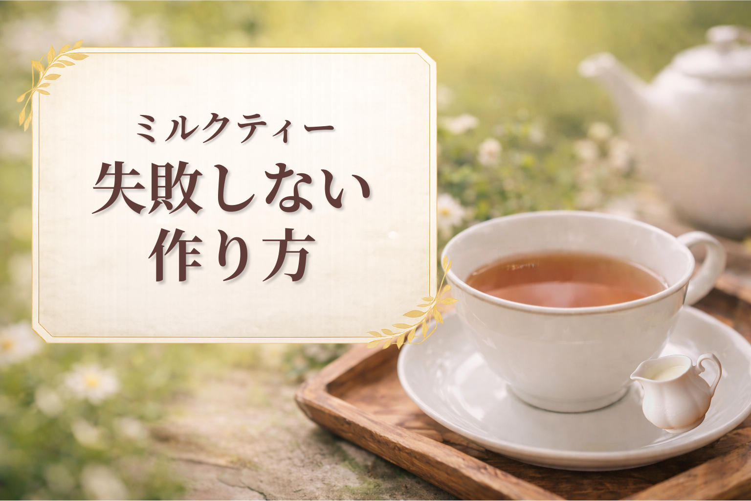 紅茶 ミルクティー 作り方