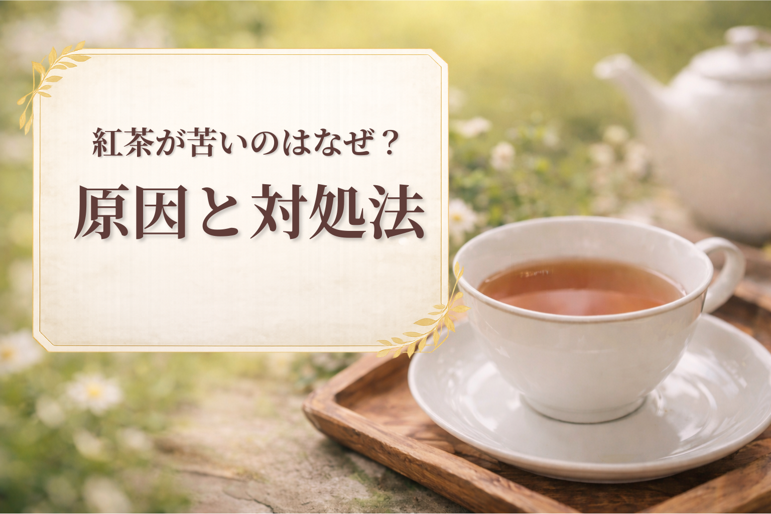 紅茶が苦い原因と対処法