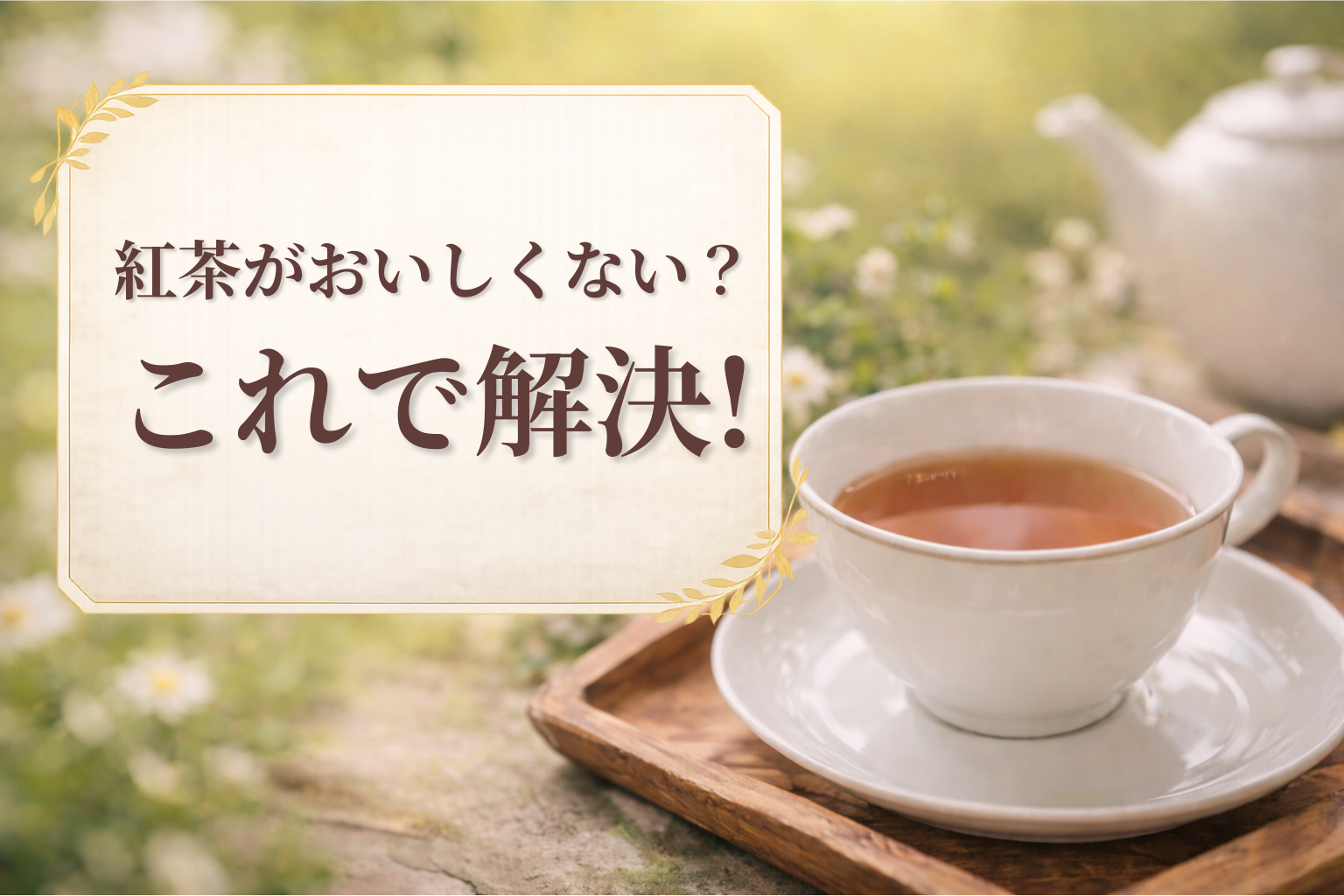 紅茶がおいしくないと感じたときの対処法